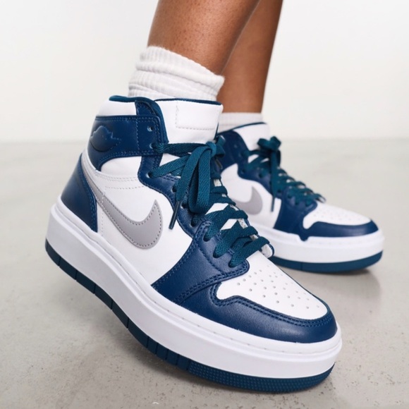 Nike Air Jordan 1 Elevate high sneakers in gray and blue sz 11 New with tags - Picture 3 of 16